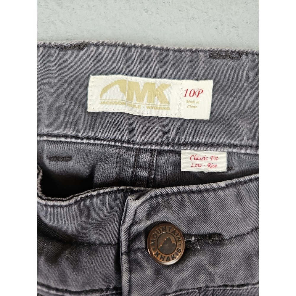 Mountain Khakis Women's Size 10P 33x29 Gray Bootcut Stretch Work Pants - Picture 2 of 9